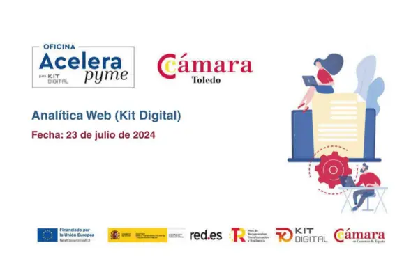  Taller sobre cómo analizar tus datos web para tomar mejores decisiones impartido por FlytoDigital para CÁMARA DE COMERCIO DE TOLEDO. ACELERA PYME