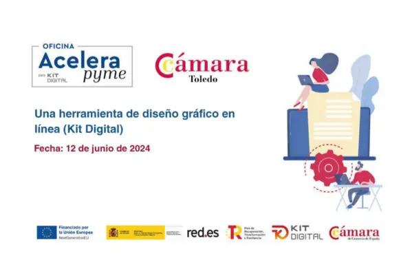  Taller sobre cómo usar Canva para crear diseños gráficos profesionales impartido por FlytoDigital para CÁMARA DE COMERCIO DE TOLEDO. ACELERA PYME.