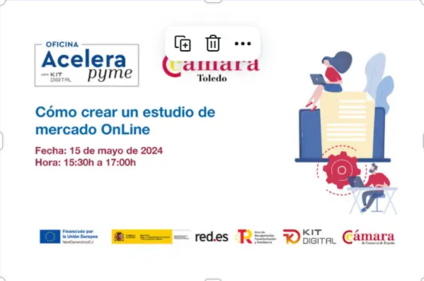 Taller online sobre estudio de mercado online por Fly to Digital para la Cámara de Comercio de Toledo

